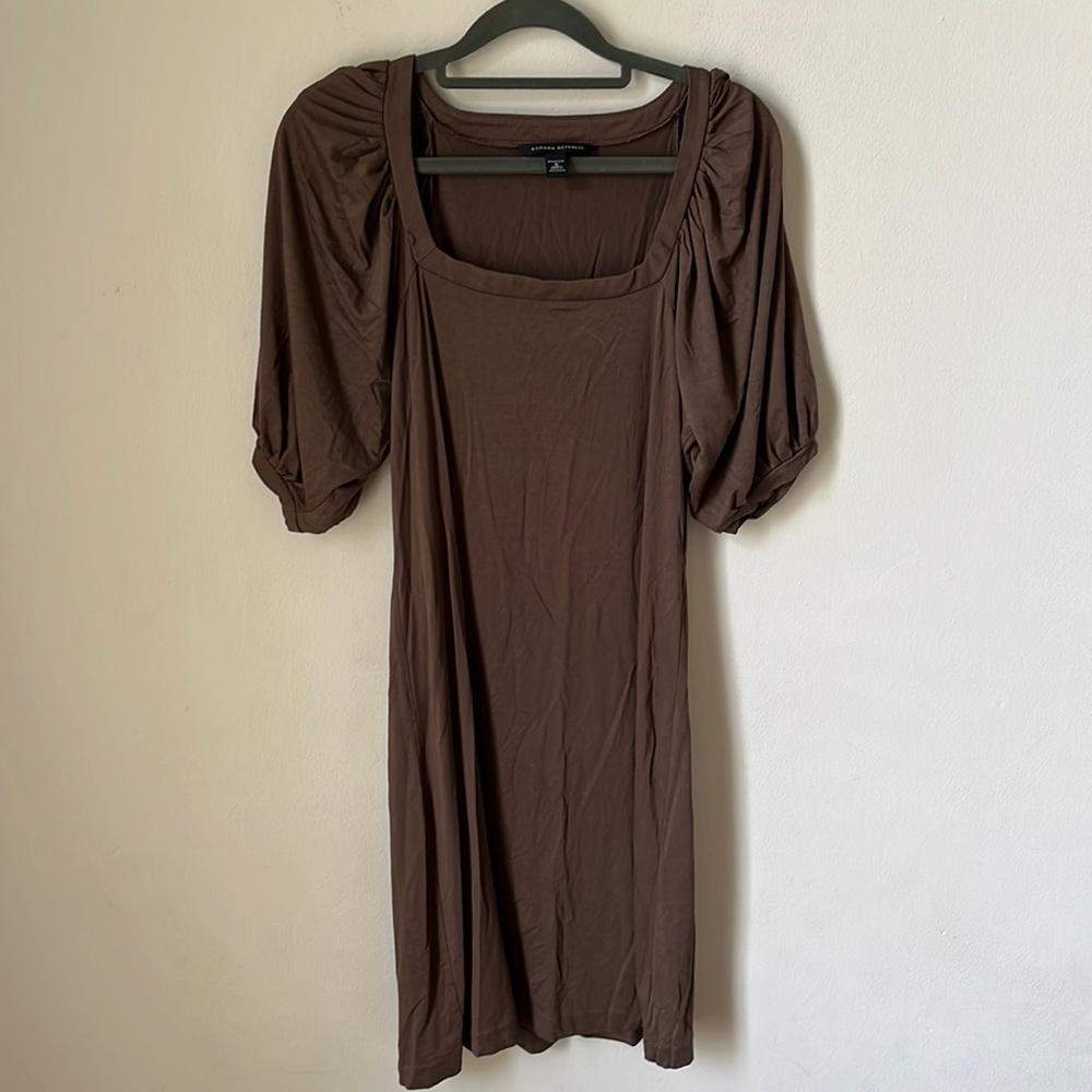 Banana Republic Bohemian Puff Sleeve Dress